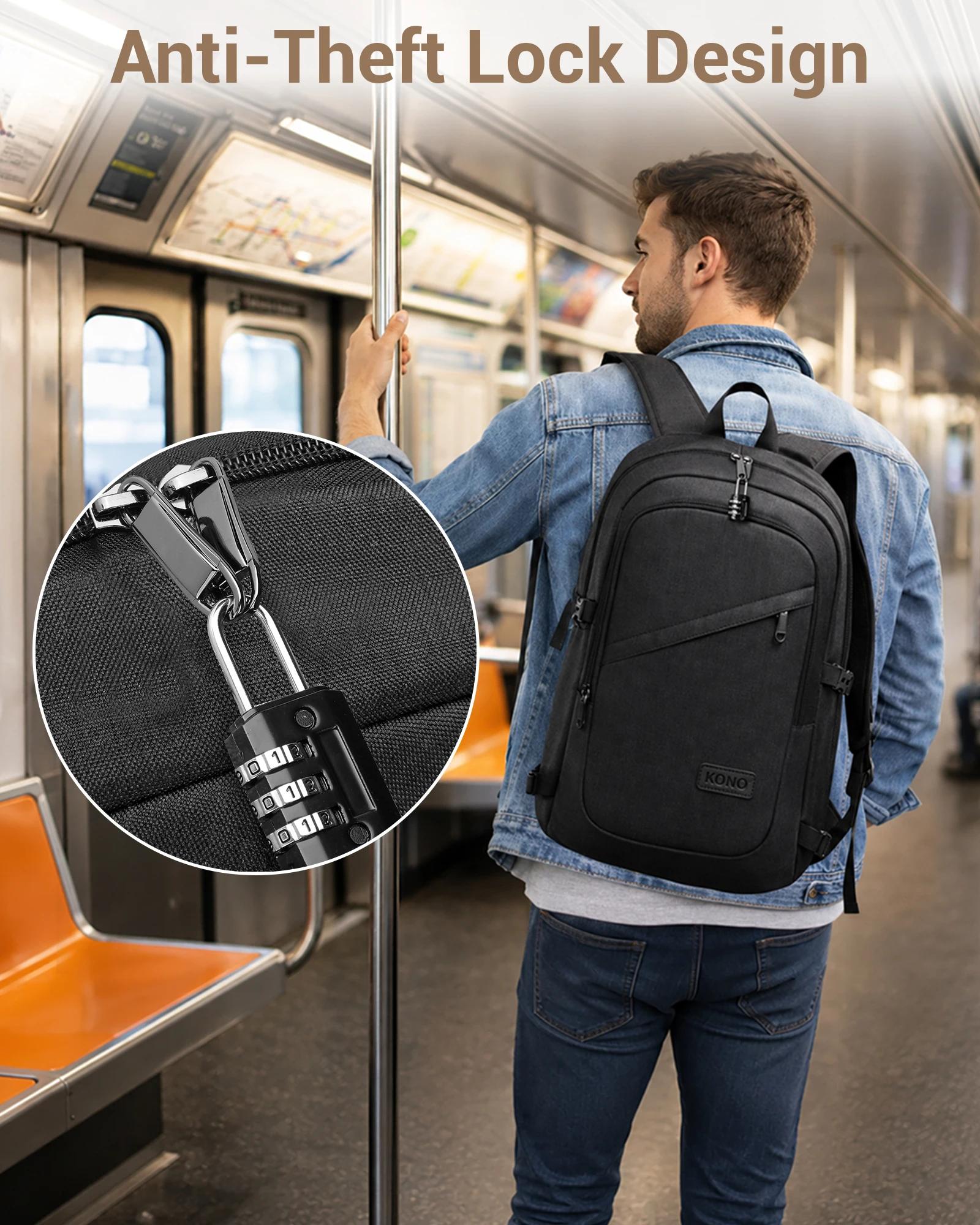 Kono-Ordinateur portable antivol SR pour voyage