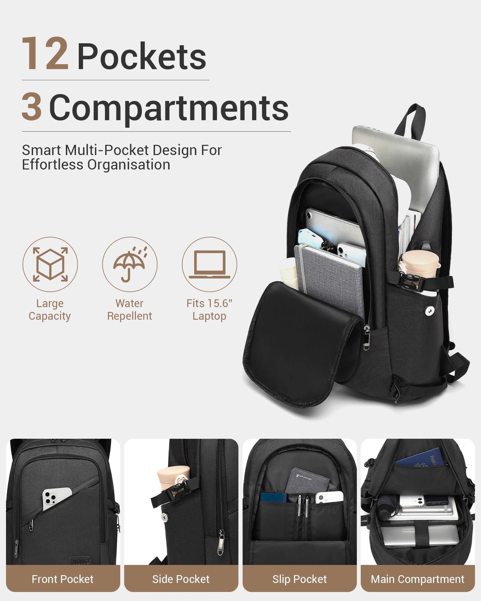 Kono-Ordinateur portable antivol SR pour voyage