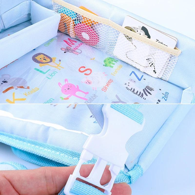 Table de Jeu Étanche pour Siège de Voiture, Siège de Voyage, Sécurité, Jouets Snacks, Porte-Gobelet, Poussette pour Bébé et Enfant