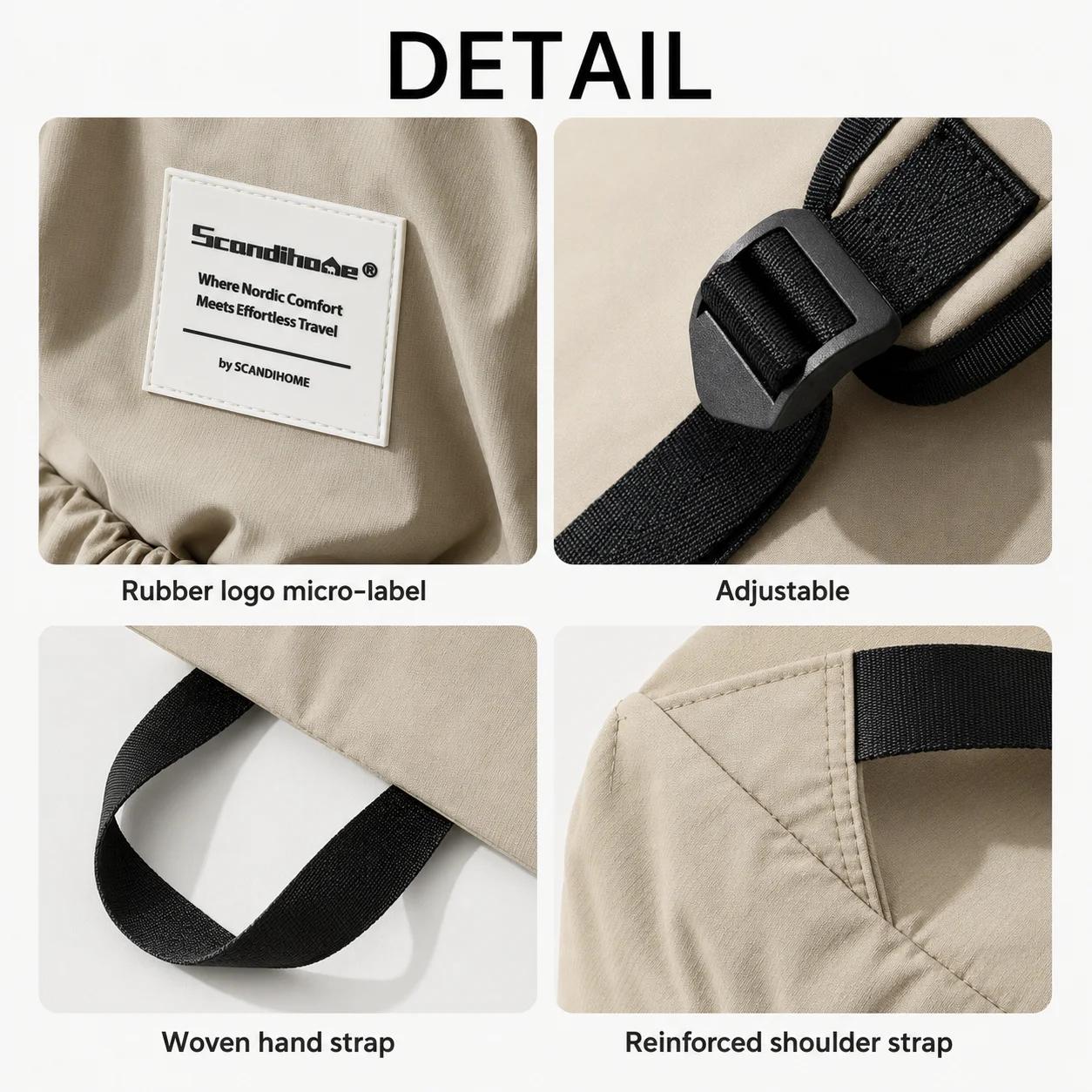 Grand sac à dos imperméable en nylon avec cordon de serrage pour hommes et femmes