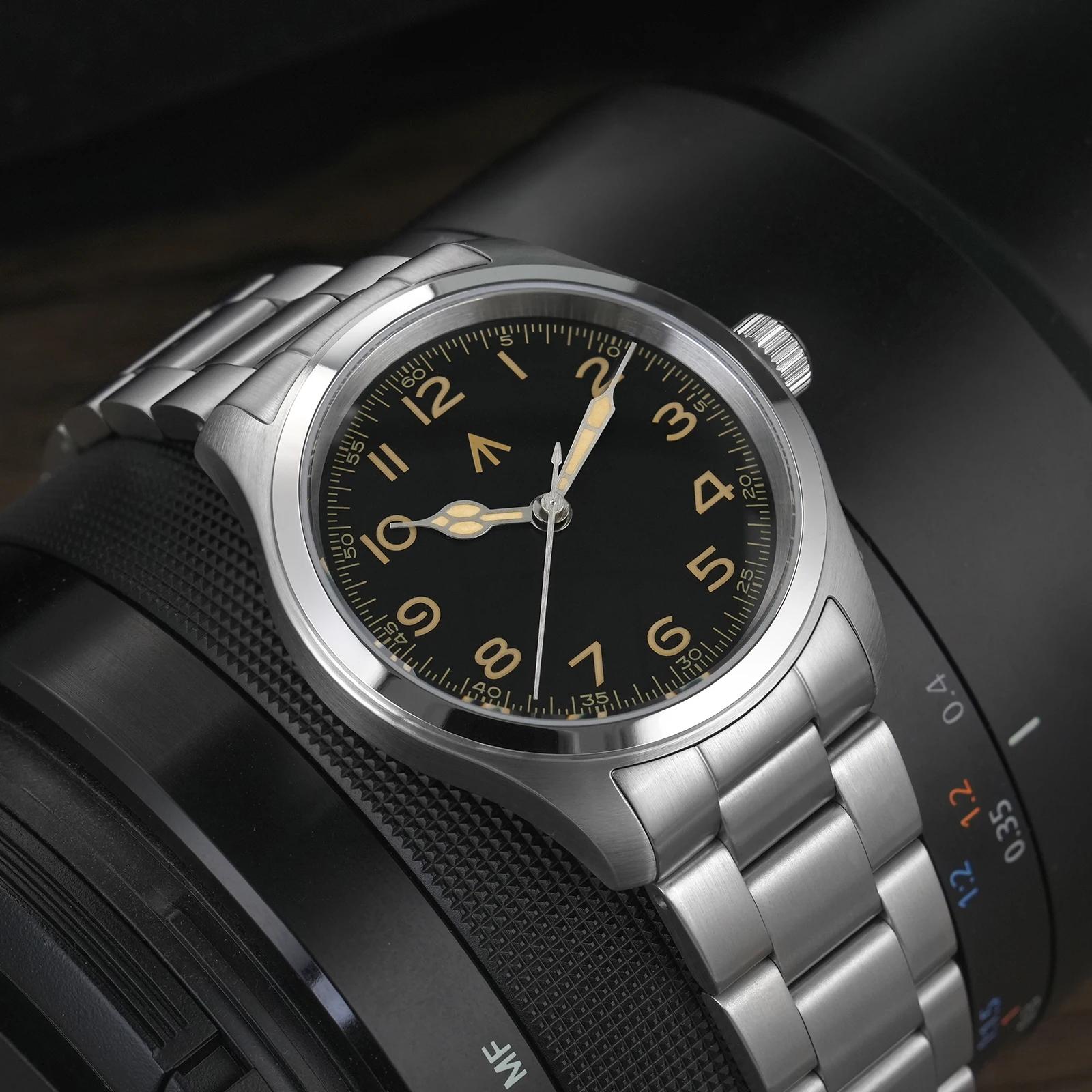 Militado ML08 montre militaire VH31 mouvement à Quartz Double cristal saphir C3 BGW9 lumineux 10Bar étanche 38mm