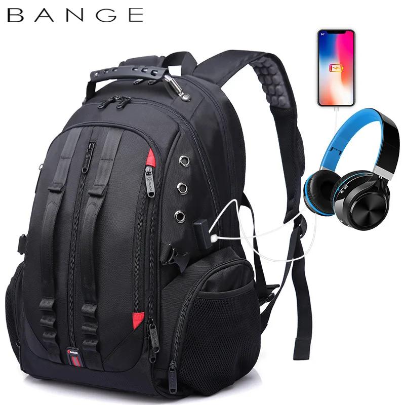 Bange voyage sac à dos 15.6 sac à dos pour ordinateur portable hommes USB Anti-vol sacs à dos pour adolescents cartable