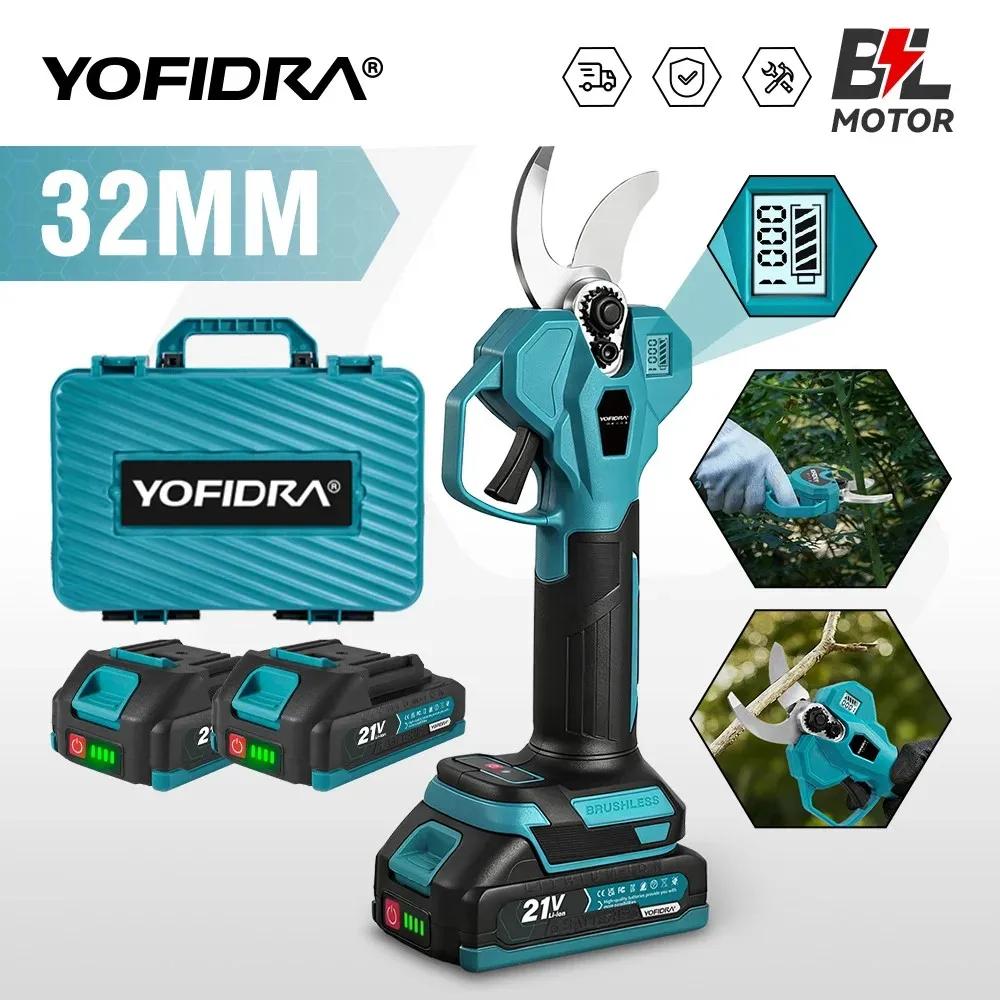 Sécateur électrique sans fil YOFIDRA 32 mm