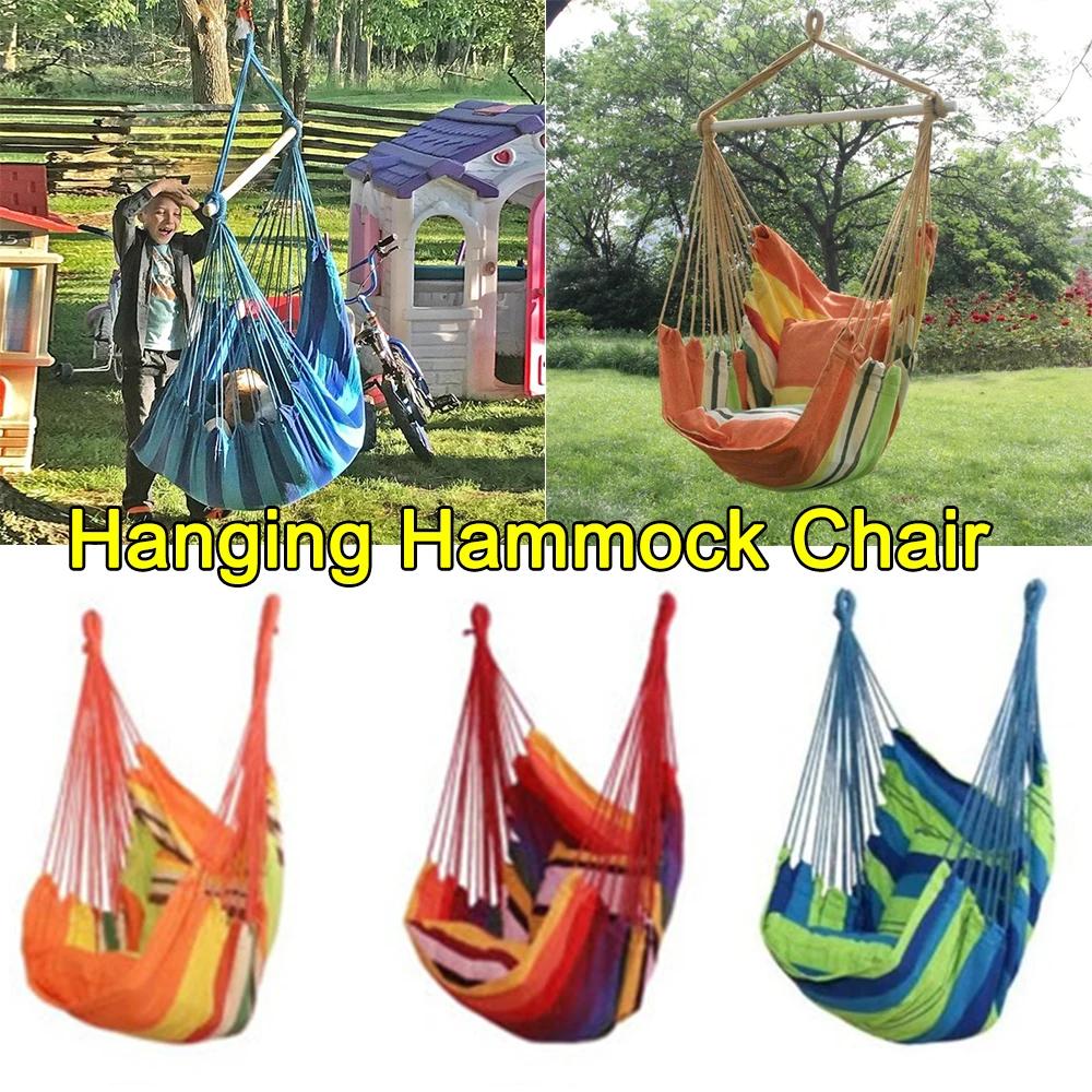 Extérieur Portable chambre tissu Camping corde lit maison jardin hamac balançoires suspendu hamac balançoire siège hamac chaise