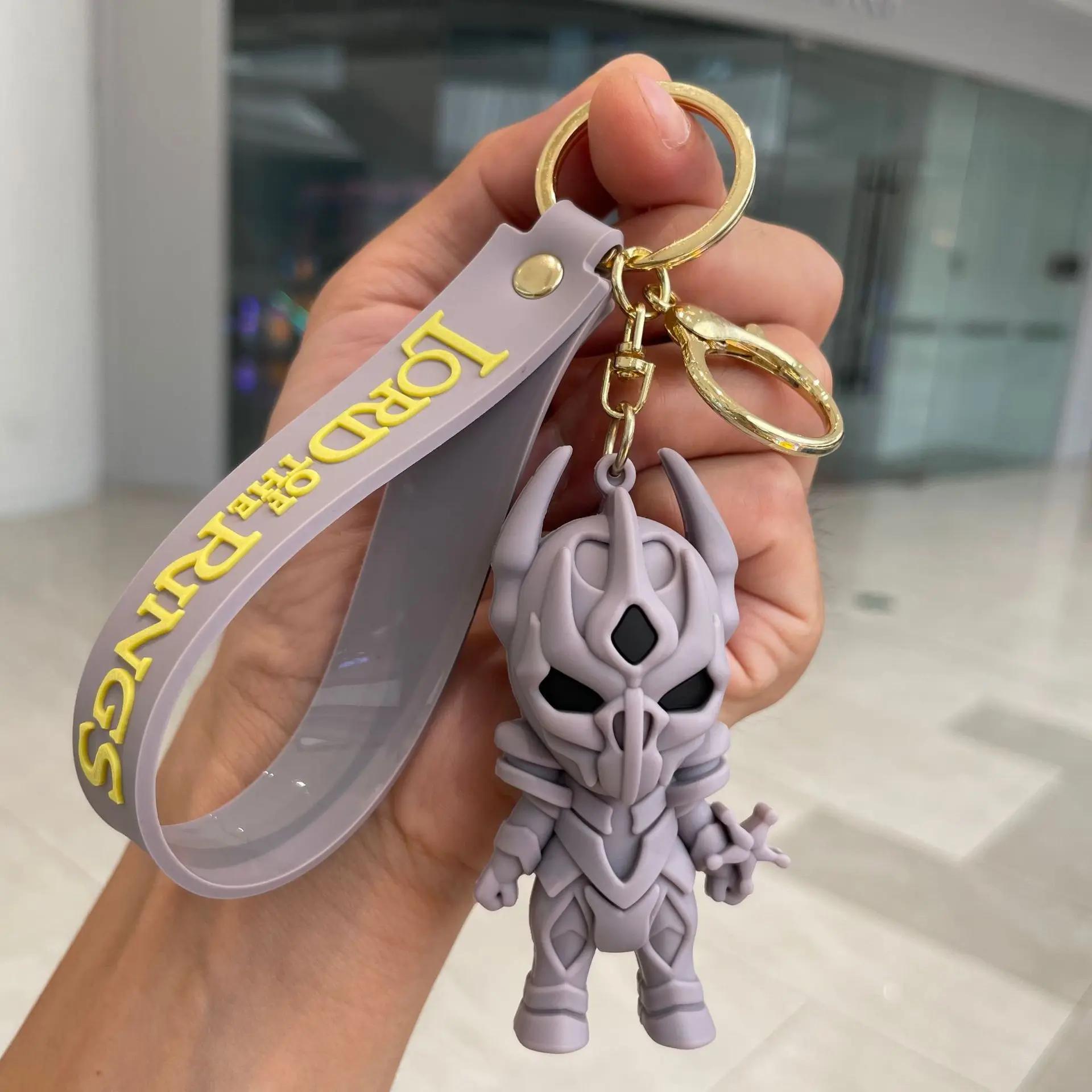Films européens et américains Seigneur des Anneaux porte-clés voiture porte-clés figurine d'action tridimensionnelle anneau sac pendentif