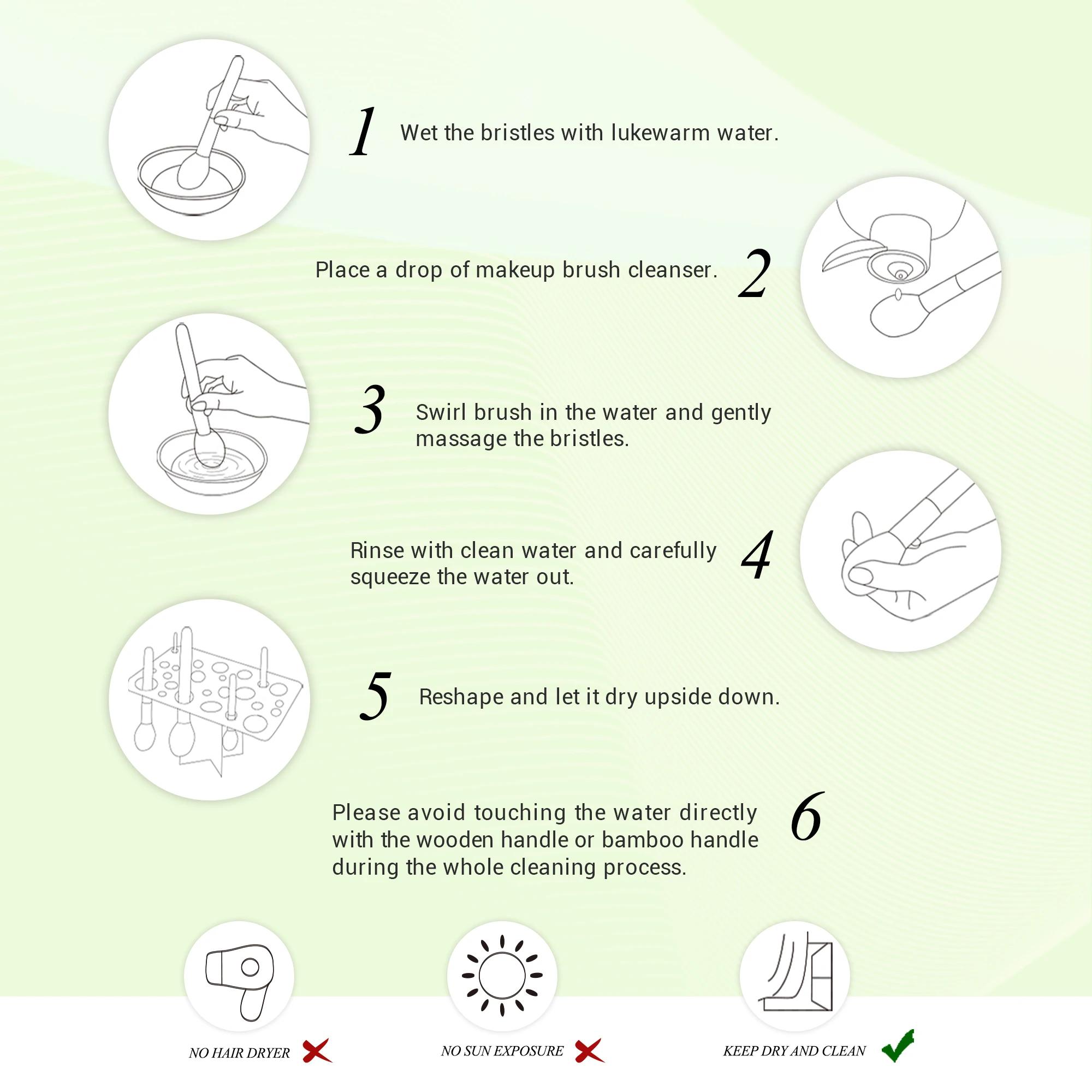 Jessup – ensemble de pinceaux de maquillage professionnels