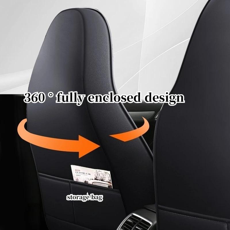 Housse de siège de voiture simple universelle – Cuir PU perforé au design entièrement enveloppant (respirant et durable)