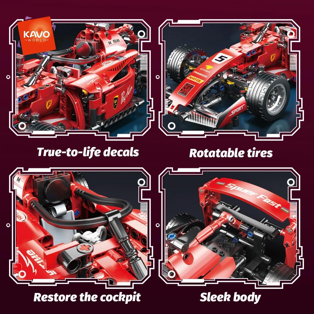 RC voitures de course ensembles de construction blocs