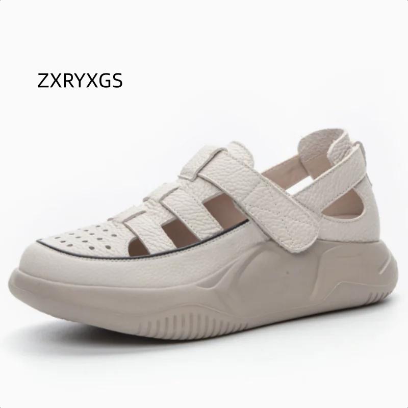 ZXRYXGS 2025 nouvelles baskets d'été sandales femmes maille chaussures décontractées respirantes plate-forme