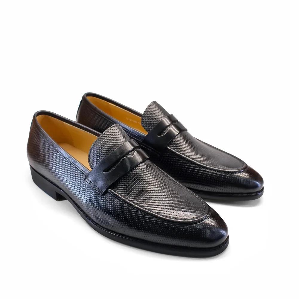 Mocassins confortables en cuir véritable