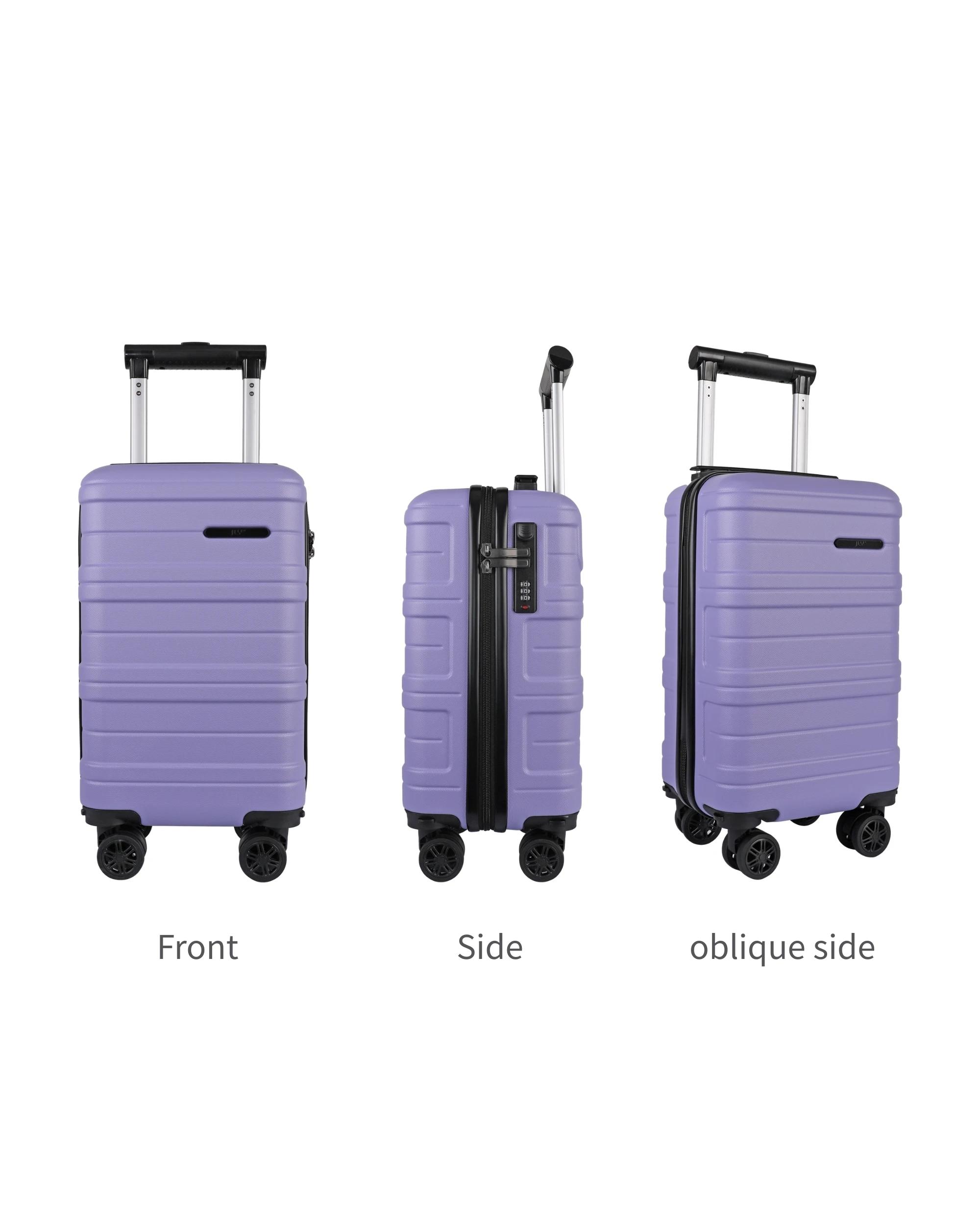 Valise cabine rigide JLY ABS avec roulettes pivotantes amovibles – Valises