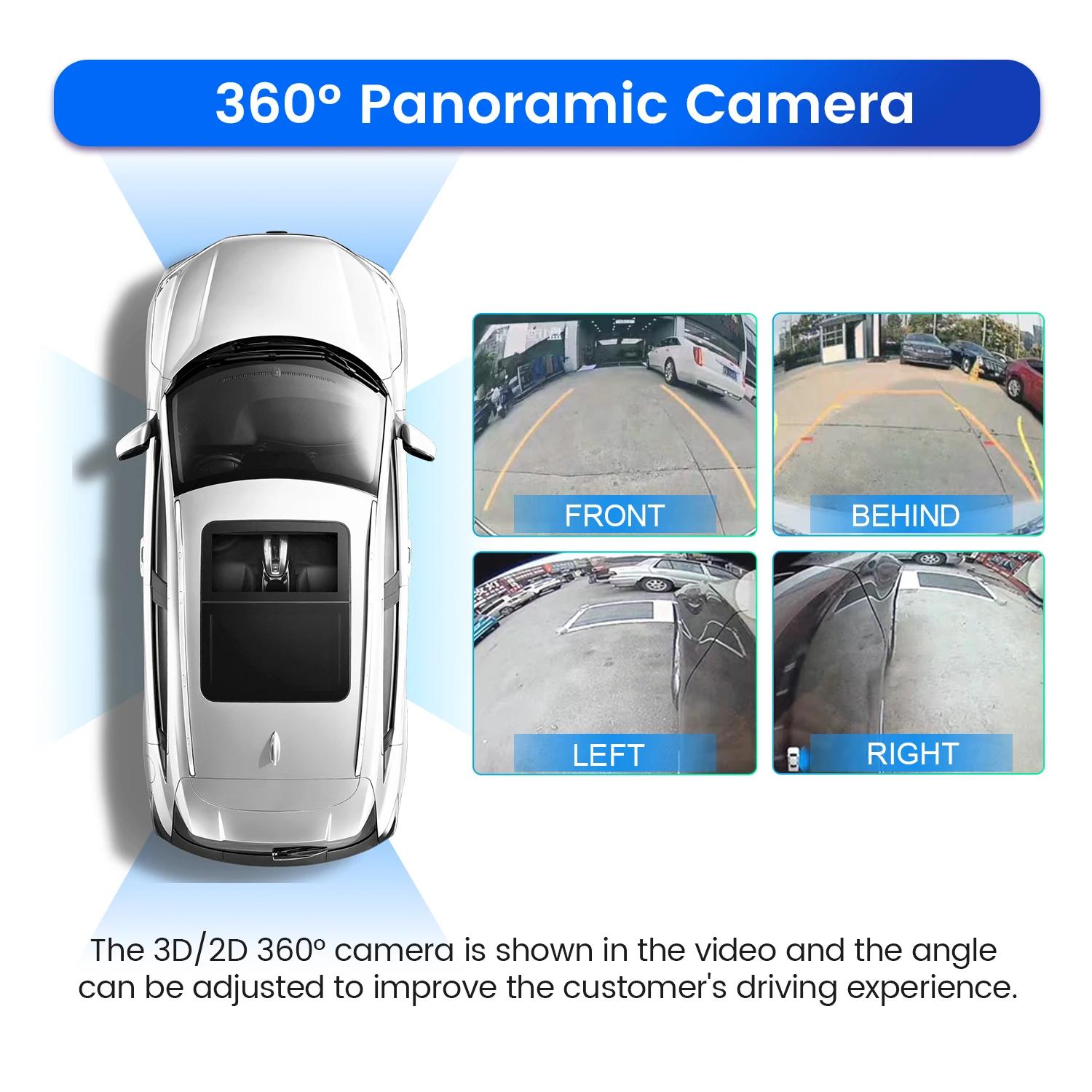Voiture 360 ° Caméra panoramique Surround View 1080P AHD droite + gauche + avant + système