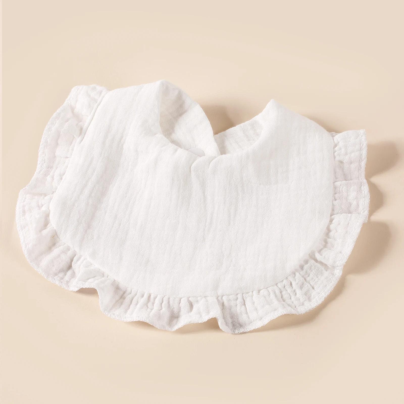 Bavoirs volants coton nouveau-né lot 8 pièces - Serviette salive bébé - Offre spéciale