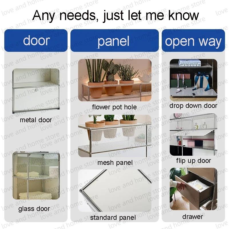 Meuble TV modulaire personnalisé en métal