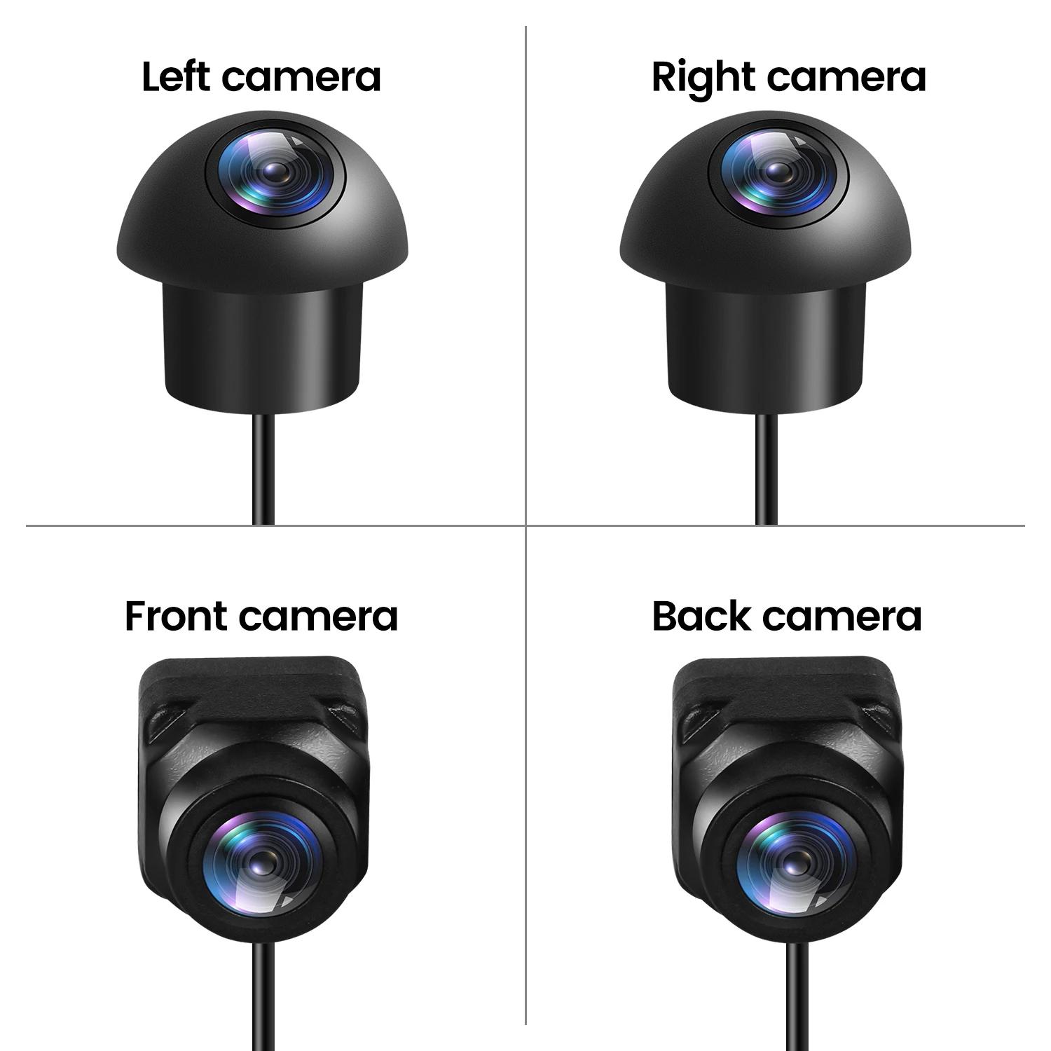 Voiture 360 ° Caméra panoramique Surround View 1080P AHD droite + gauche + avant + système
