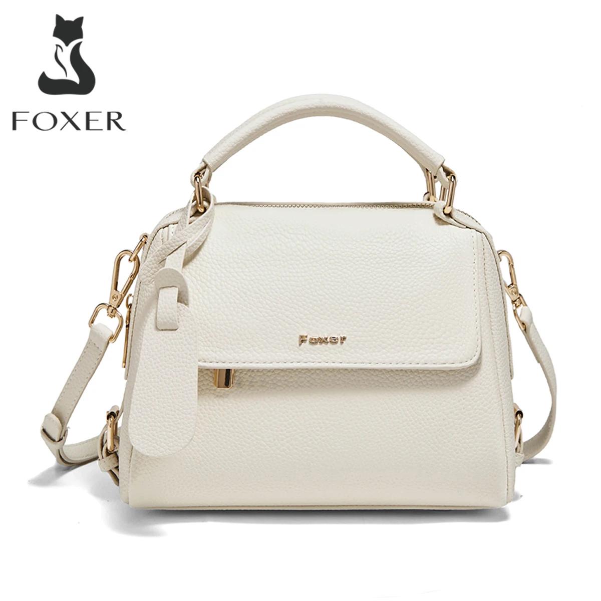 Sac à main femme FOXER 2026 en cuir de vachette
