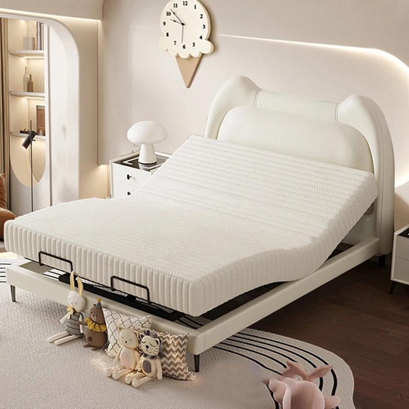 Lit esthétique électrique Double cadre chambre multifonctionnel lit
