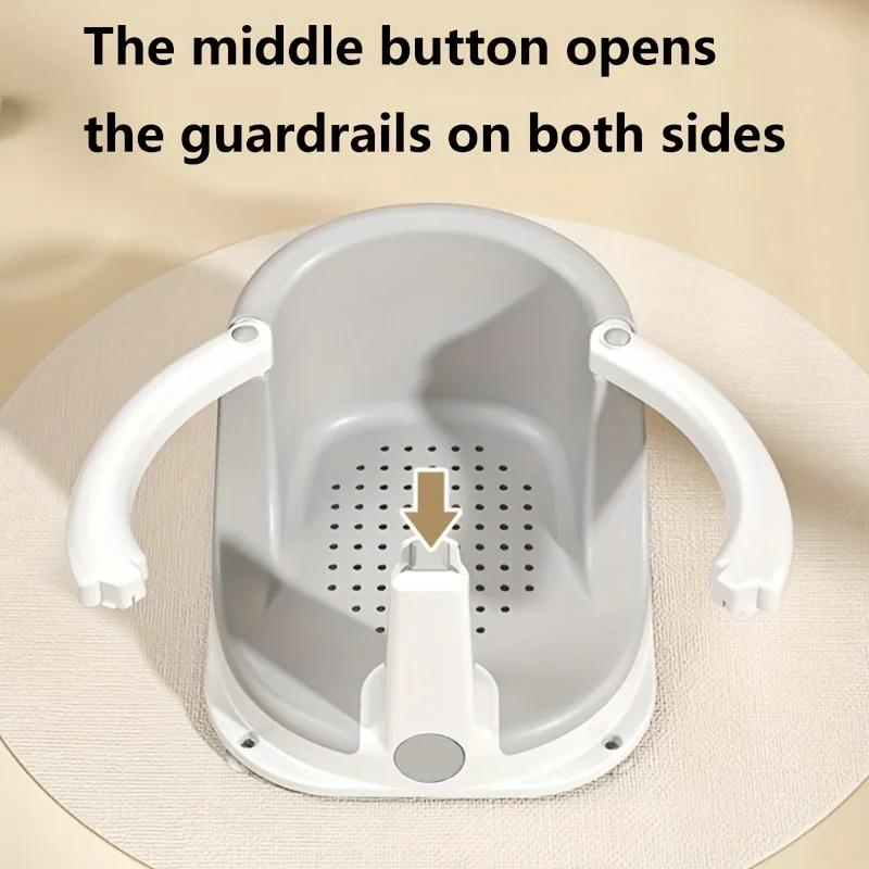 Siège de bain pour bébé, support de bain pour bébé, siège de bain pour bébé qui s'assoit, fournitures d'assistance à la douche pour la sécurité des enfants à la maison, en voyage, pour l'installation