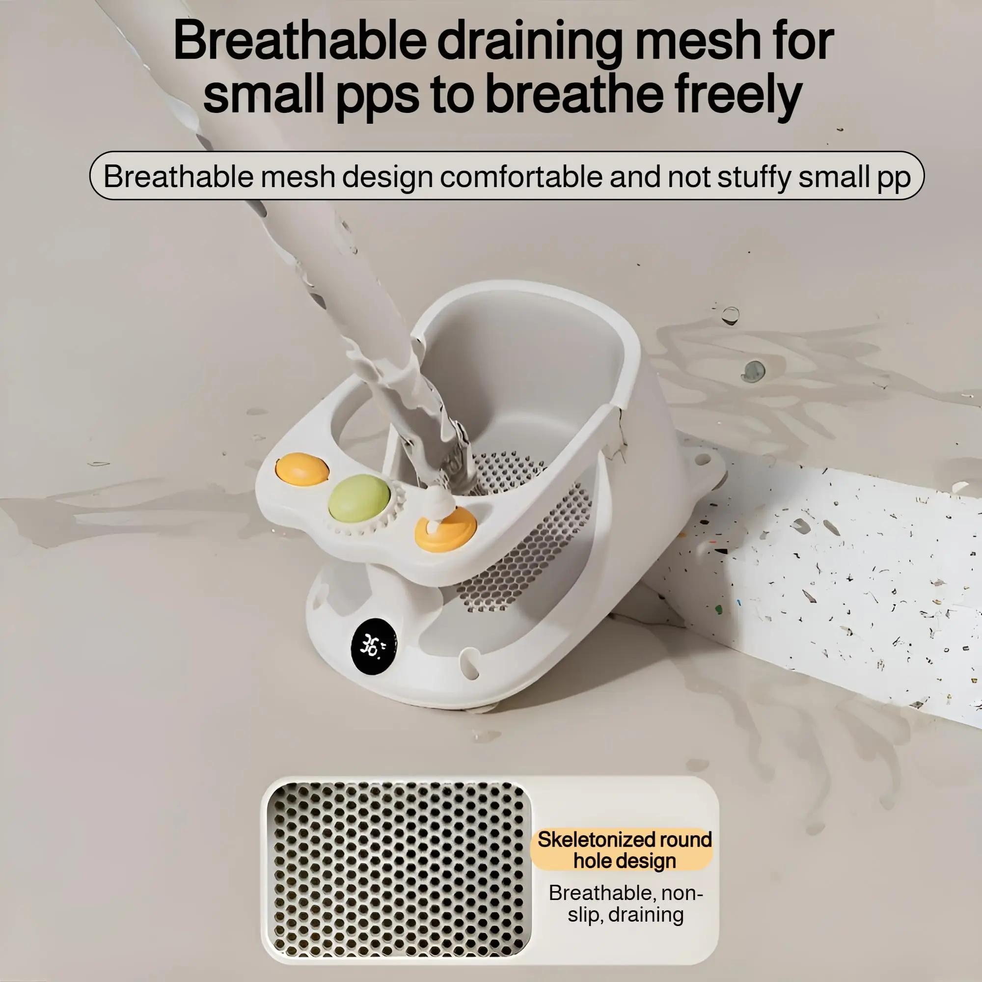 Siège de bain pour bébé de 6 mois vers le haut – Sièges de baignoire pour bébés assis avec une tasse de rinçage
