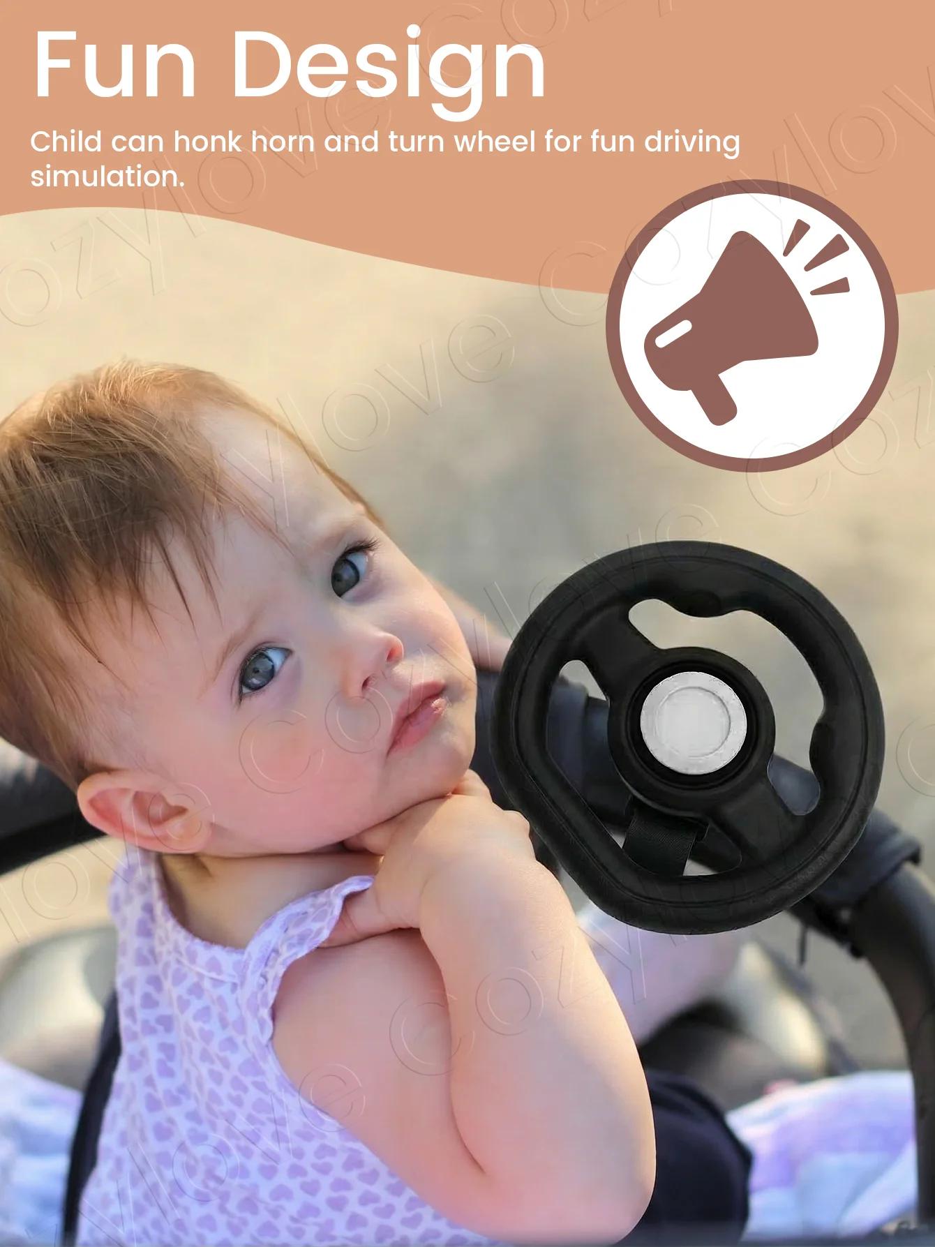 Accessoire de volant pour poussette | Poignées Stables pour Poussettes, Prise en Main Facile pour les Tout-Petits