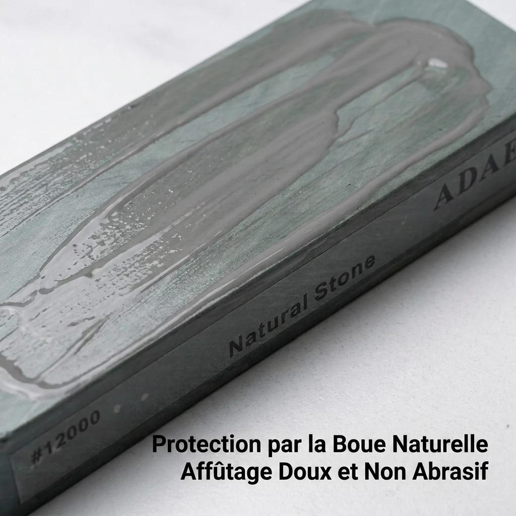 ADAEE Professionnel 12000 # Pierre à aiguiser naturelle de grande taille 200*75*29mm