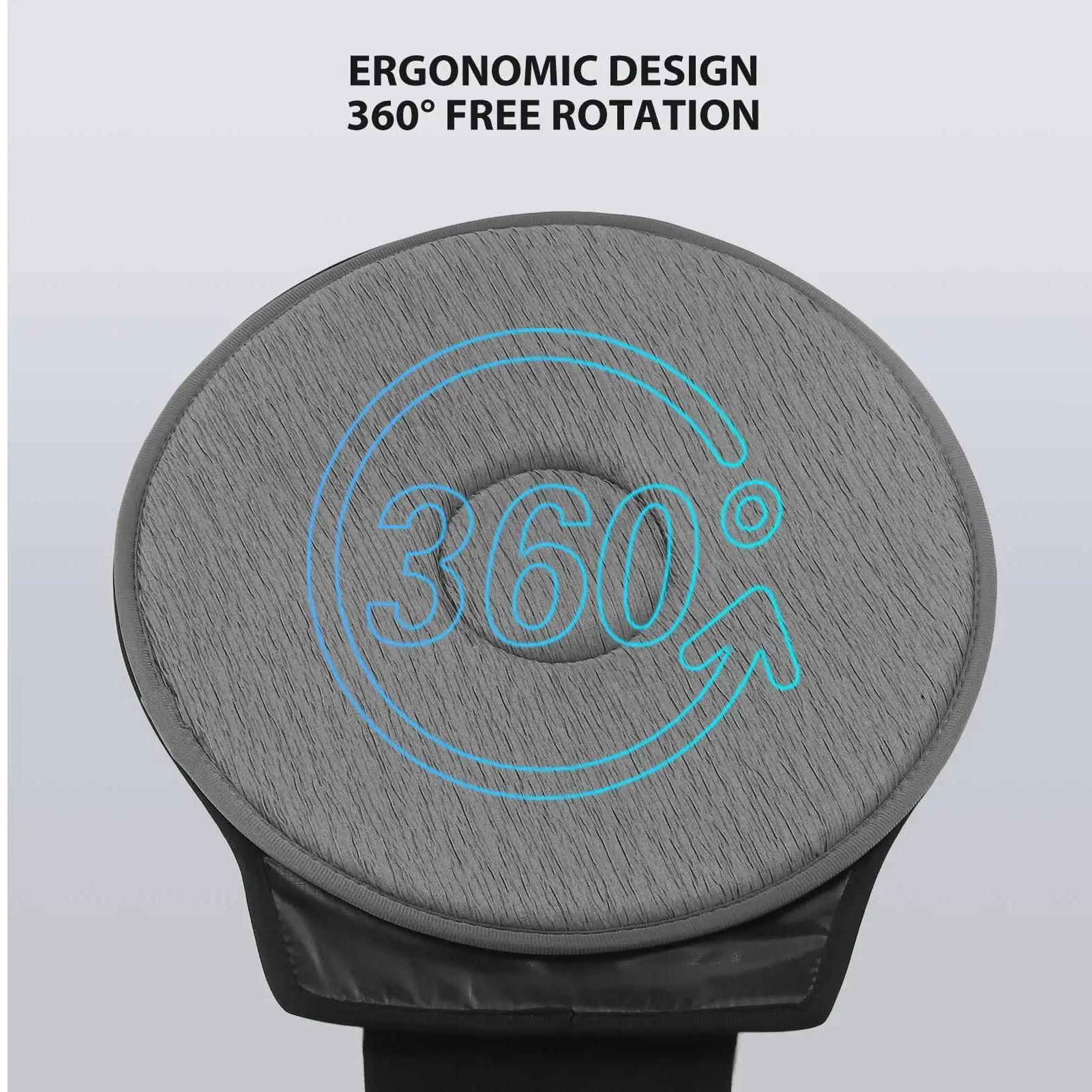 Coussin de siège de voiture rotatif à 360 degrés avec mousse à mémoire de forme