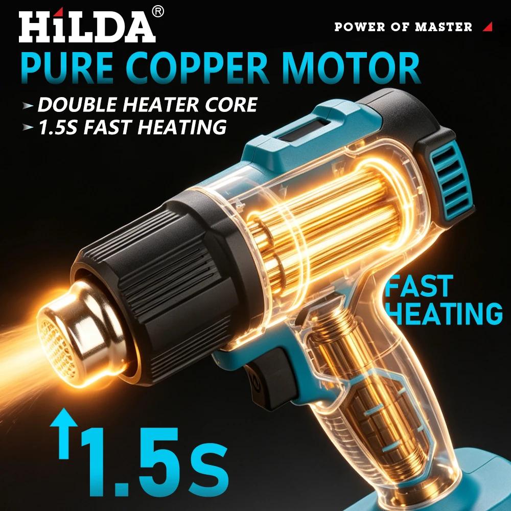 Pistolet à air chaud portatif HIDLA 21V