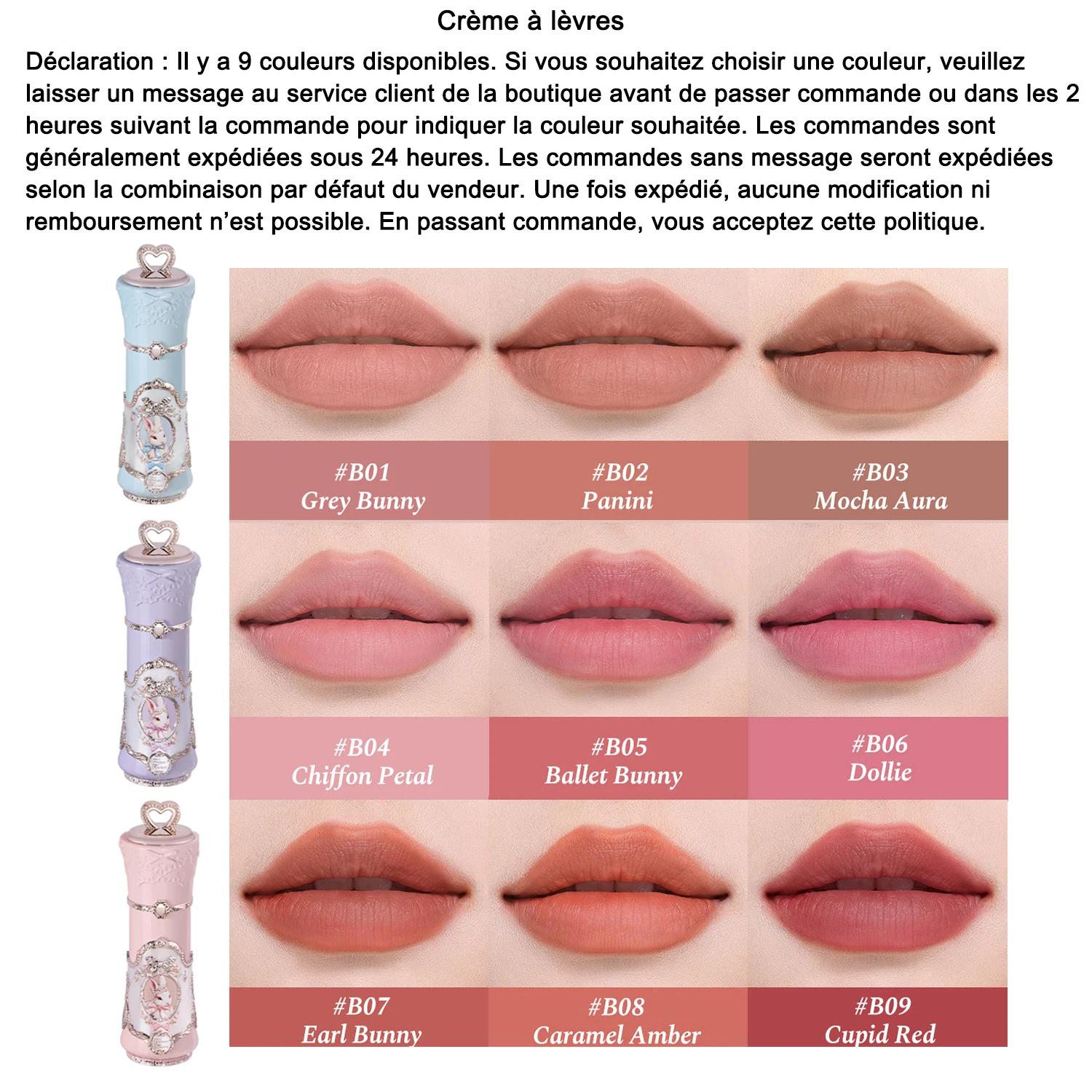 Coffret Flower Knows Strawberry Cupid Pink Pop Rouge à Lèvres Velours Mat Poudre Compacte Blush Liquide Maquillage Léger
