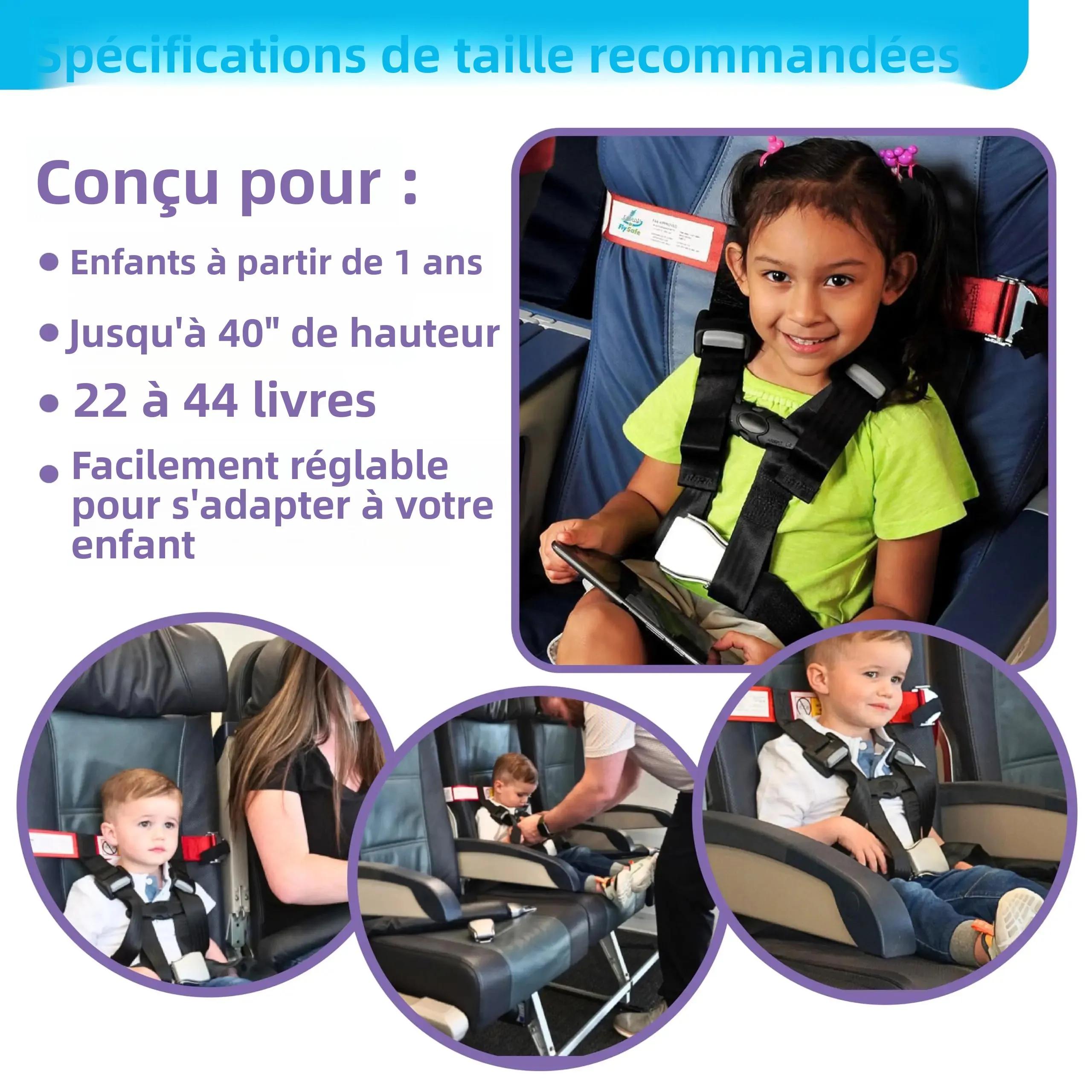 Soins un harnais de voyage de sécurité pour avion pour enfants - Restraint