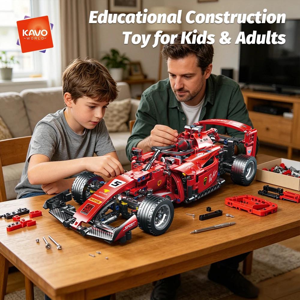 RC voitures de course ensembles de construction blocs