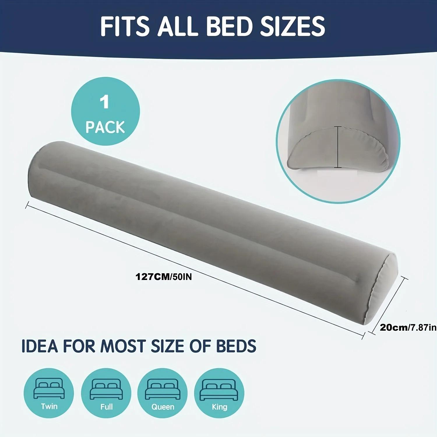 Barrière de lit de voyage gonflable pliable 1/2, barrière de lit gonflable portable, adaptée aux lits pliants, simples et doubles