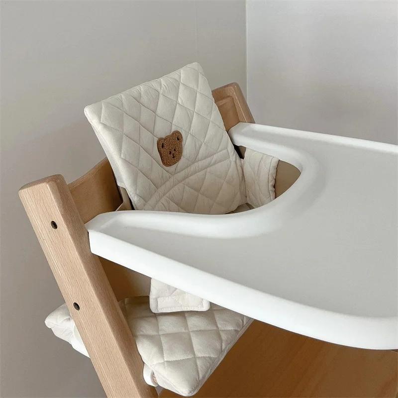 Coussin chaise haute ours lapin pour bébé - Accessoire confortable pour siège de salle à manger ergonomique