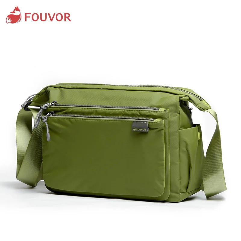 Fouvor sac à bandoulière pour femme en Nylon mode grande capacité sac