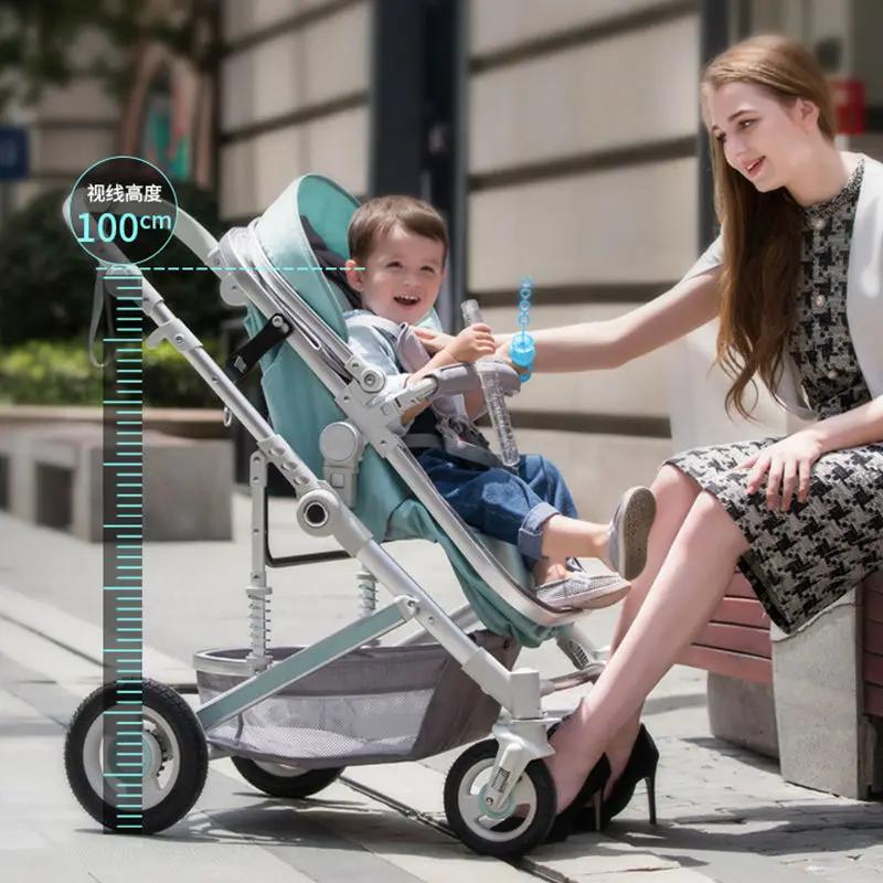 Poussette de Luxe Légère 2 en 1 pour Bébé