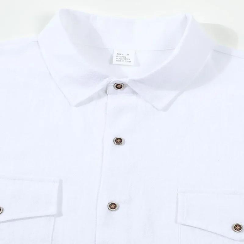 Nouvelle Chemise Décontractée Homme 2026 à Manches Longues avec Double Poche Poitrine