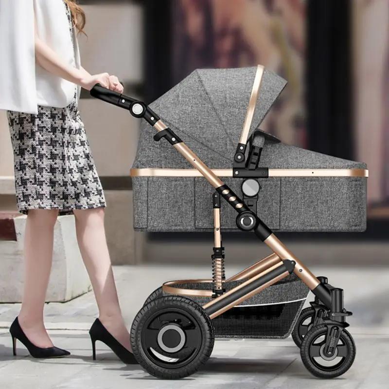 Poussette de Luxe Légère 2 en 1 pour Bébé