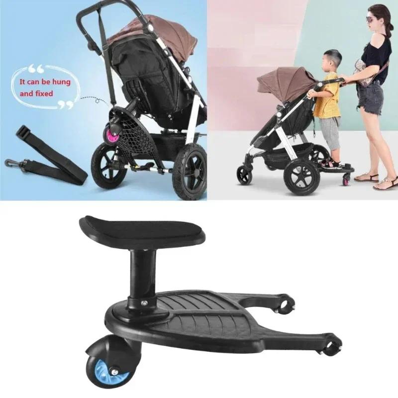 Poussette pour bébé avec adaptateur de pédale de poussette