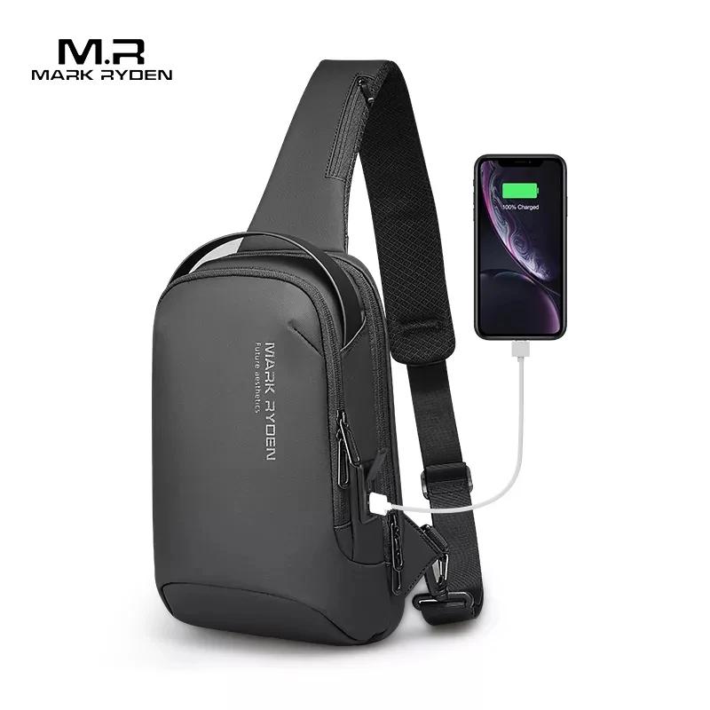 Mark Ryden sac à bandoulière pour hommes sac de poitrine de sport hydrofuge sacs