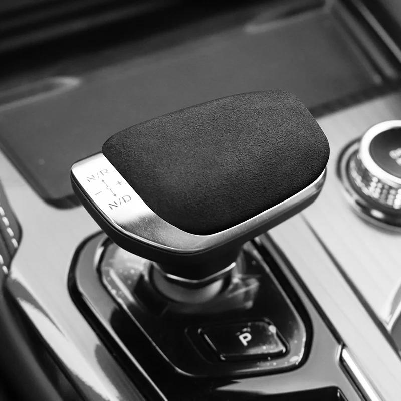 Housse de levier de vitesse en daim pour l'intérieur de la voiture pour GEELY MANJARO