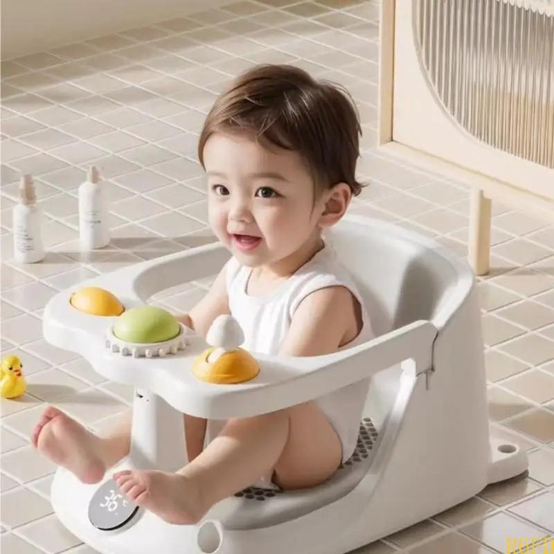Siège de bain pour bébé avec affichage de la température