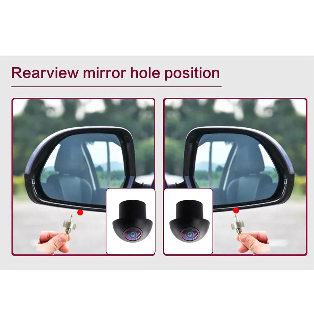 Pour Android avec application 360 intégrée, système d'image panoramique 3D à 360°, caméra de voiture 360°, accessoires de voiture