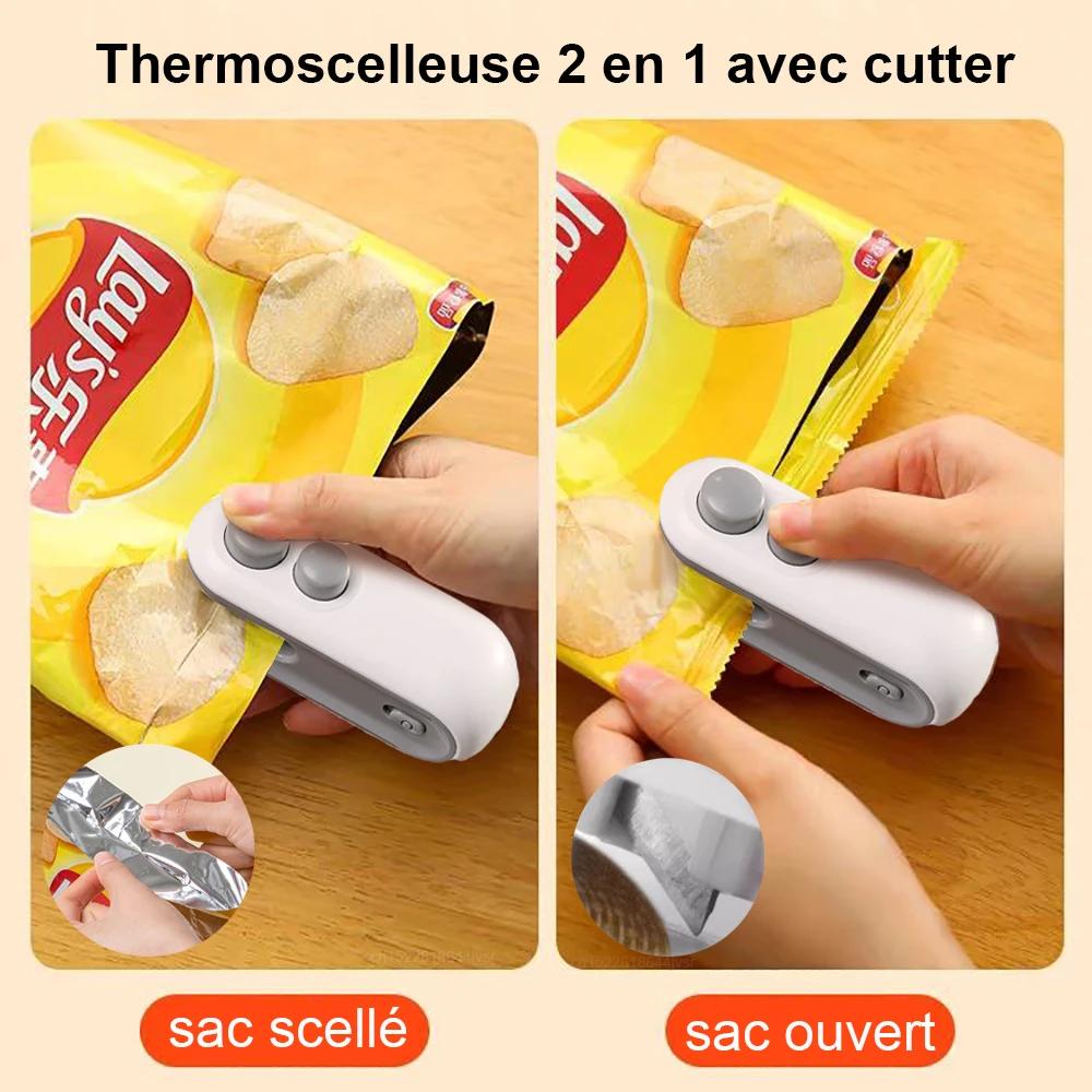 Mini Machine à sceller les sacs thermiques 2 en 1