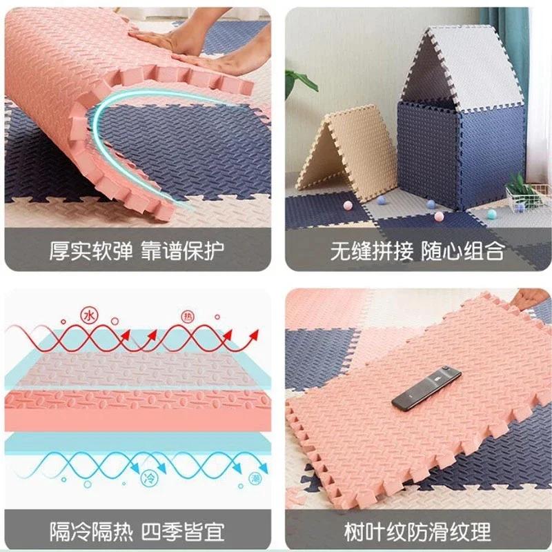 Tapis de jeu en mousse 16 pièces puzzle pour bébé - Sécurité et amusement au sol