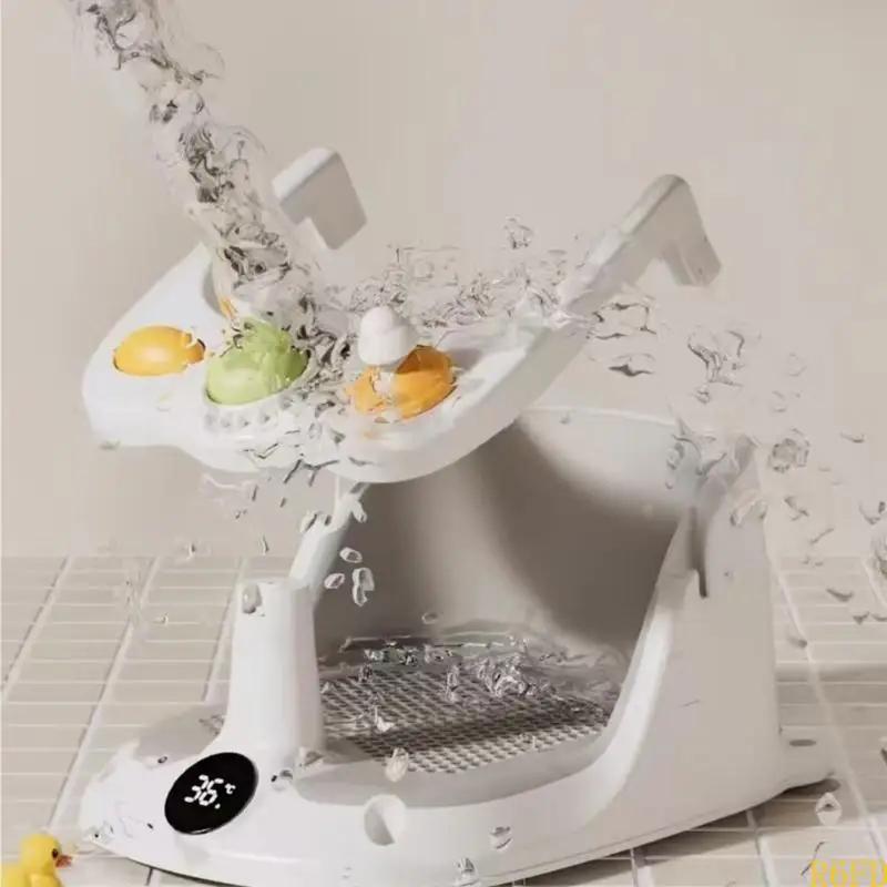 Siège de bain pour bébé avec affichage de la température