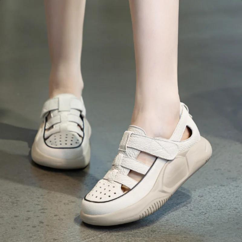 ZXRYXGS 2025 nouvelles baskets d'été sandales femmes maille chaussures décontractées respirantes plate-forme