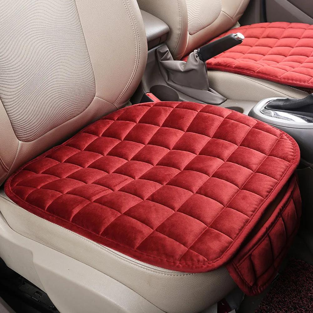 Housse de siège de voiture universelle chaude d'hiver coussin anti-dérapant