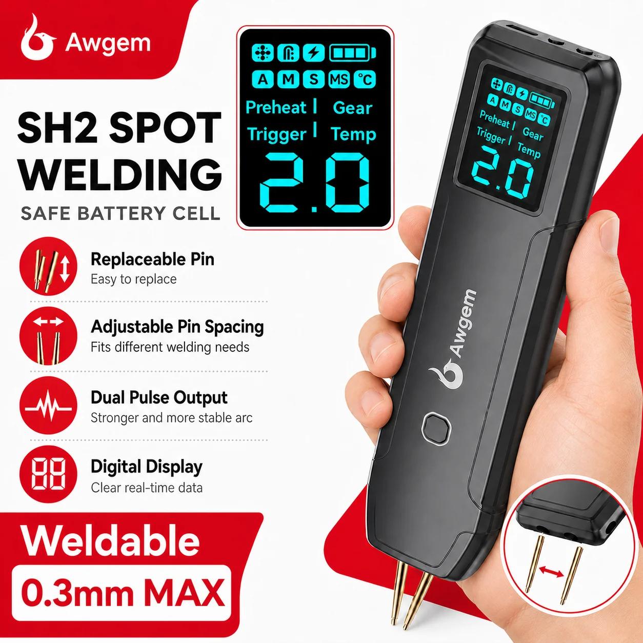 Awgem – Machine à souder par points Portable