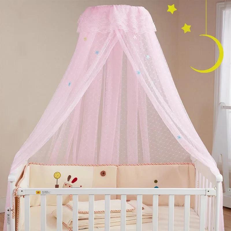 Moustiquaire de lit bébé pliable et portable en forme de dôme pour nouveau-nés et nourrissons