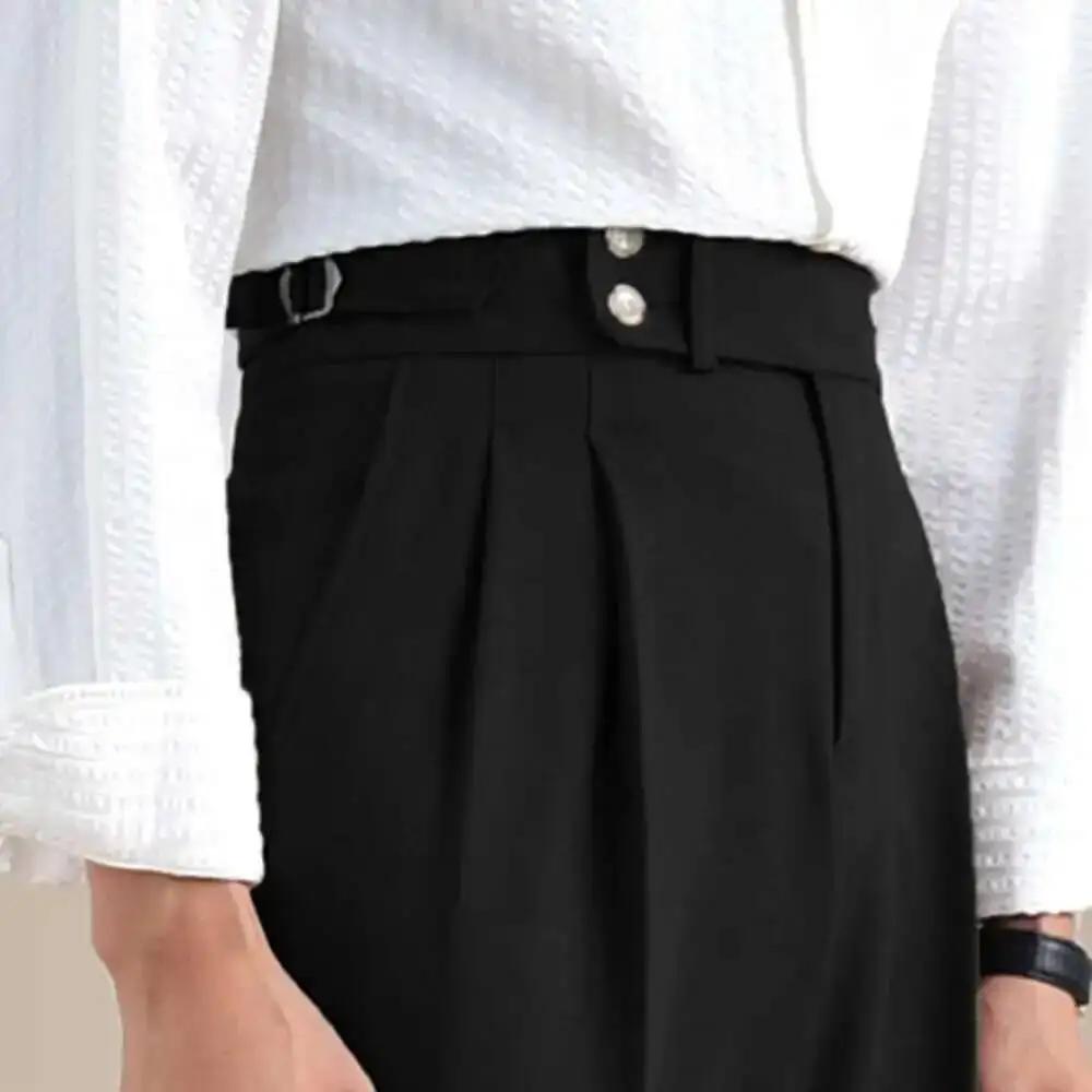 Naples-Pantalon Double en Lin Imbibé pour Homme