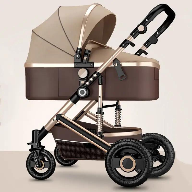 Poussette de Luxe Légère 2 en 1 pour Bébé